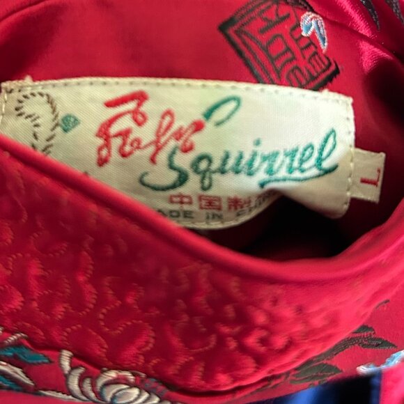 Vintage 1970s Solz Squirrel Reversible Floral Jacket Size L - Picture 14 of 14